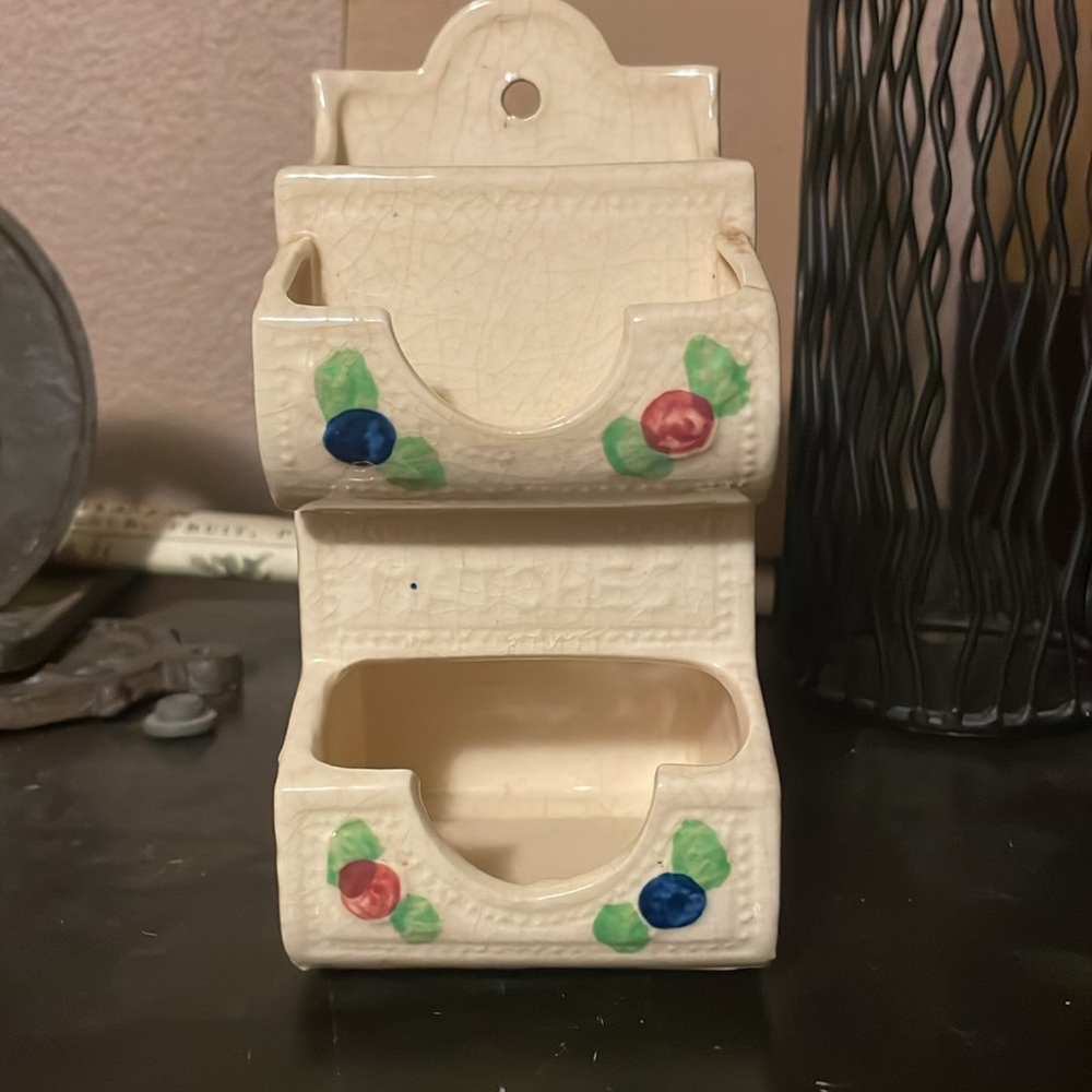 Vintage Wall Matchbox Holder